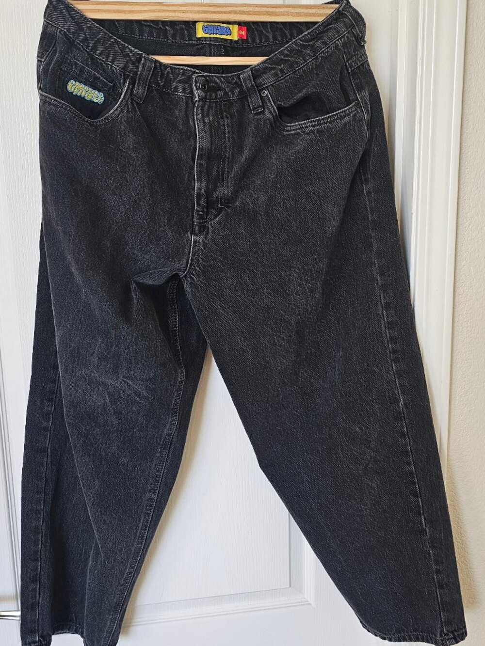 Empyre Jeans Mens Black "Easy Now" Jeans | Loose Fit Dark Wash | Size: 34